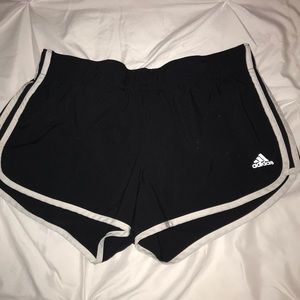 adidas black athletic shorts